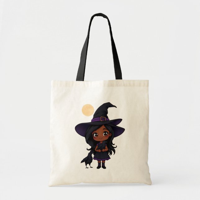 Bolsa Tote Cortando sobre o Halloween (Frente)