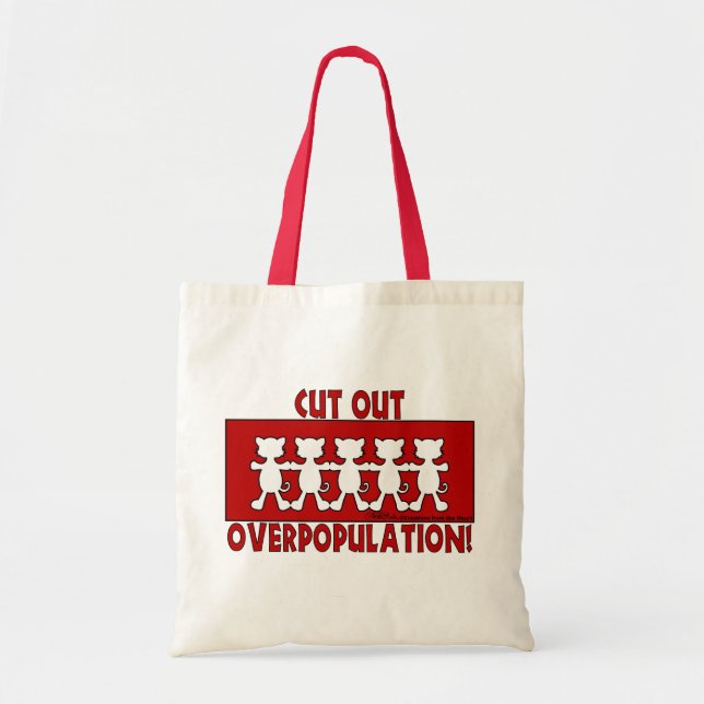 Bolsa Tote Corte A Sobrepopulação! Gatos (Frente)