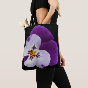 Bolsa Tote Corte branco púrpura