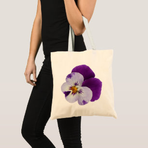 Bolsa Tote Corte branco púrpura