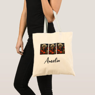 Bolsa Tote Coruja à Noite com Lua Cheia