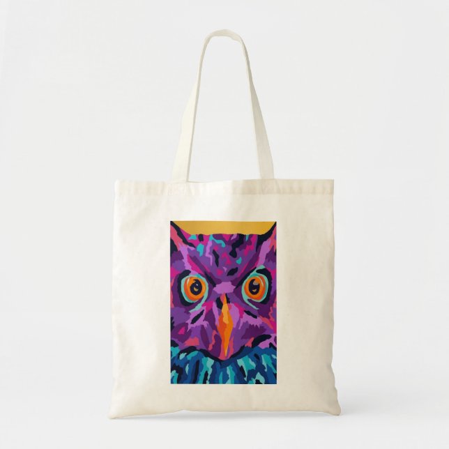 Bolsa Tote Coruja abstrata  (Frente)