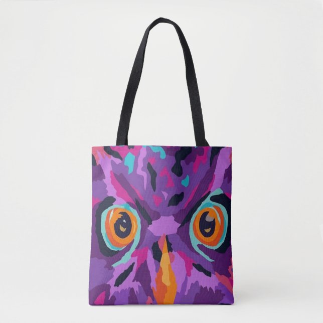 Bolsa Tote Coruja abstrata  (Frente)
