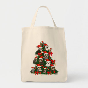 Bolsa Tote Coruja Árvore de Natal