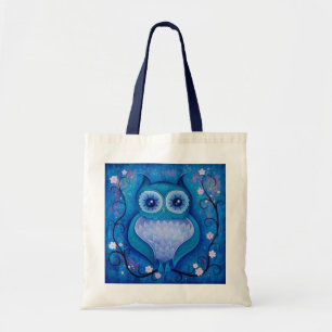 Bolsa Tote coruja azul