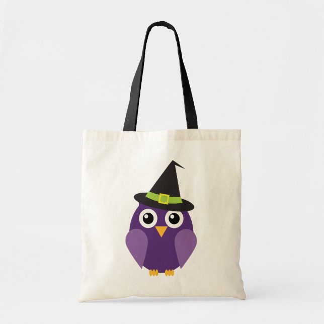 Bolsa Tote Coruja com o Hat Halloween Bag (Frente)
