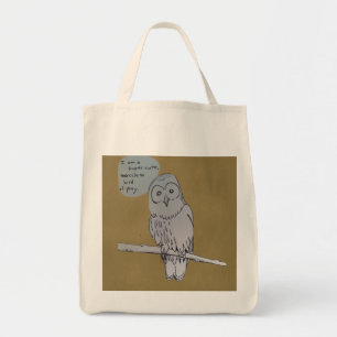 Bolsa Tote Coruja cómica