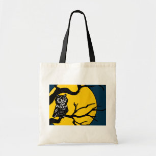 Bolsa Tote coruja-da-meia-noite (truque ou mala de tratamento