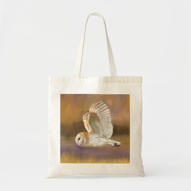 Bolsa Tote Coruja-das-torres. Um Tempo para Voar.  (Frente)