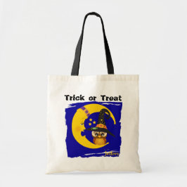 Bolsa Tote Coruja e Lua Halloween Trick ou Tratar