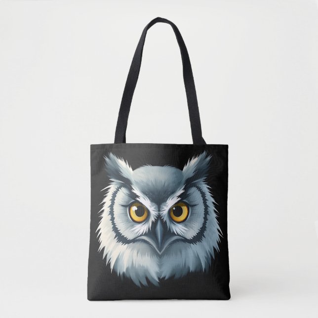 Bolsa Tote Coruja Fluffy com Olhos Expressivos (Frente)