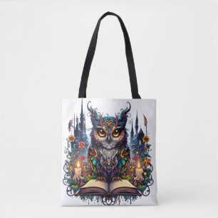 Bolsa Tote Coruja Mágica Livresca