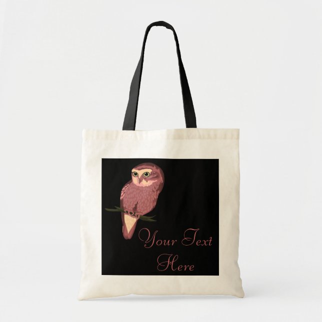 Bolsa Tote Coruja manchada bonito (Frente)