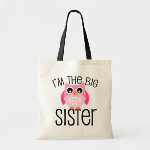 Bolsa Tote Coruja Rosa da Irmã Grande