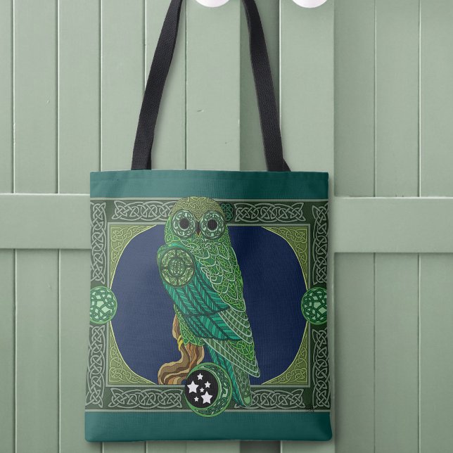 Bolsa Tote Coruja Verde Celta (Criador carregado)