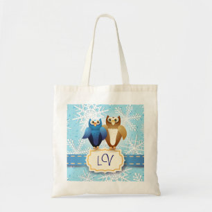 Bolsa Tote Corujas apaixonadas, saco