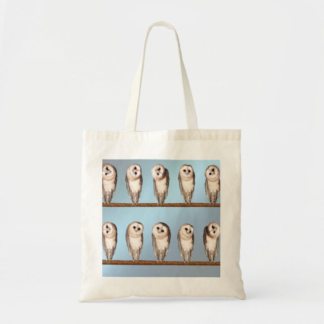 Bolsa Tote Corujas curiosas (Frente)