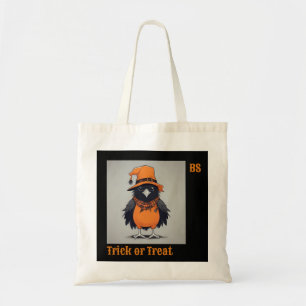 Bolsa Tote Corvo de Halloween bonito em disfarce Truque ou