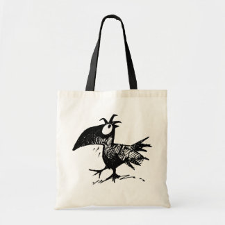 Bolsa Tote Corvo preto engraçado