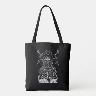 Bolsa Tote Corvos de Odin Mitologia Viking Valhalla espera