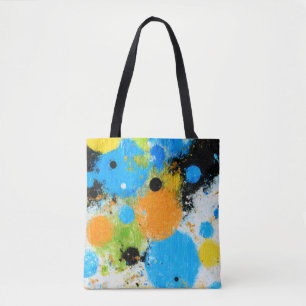 Bolsa Tote Cosmic Chromatic Splatter: Abstract Orbit