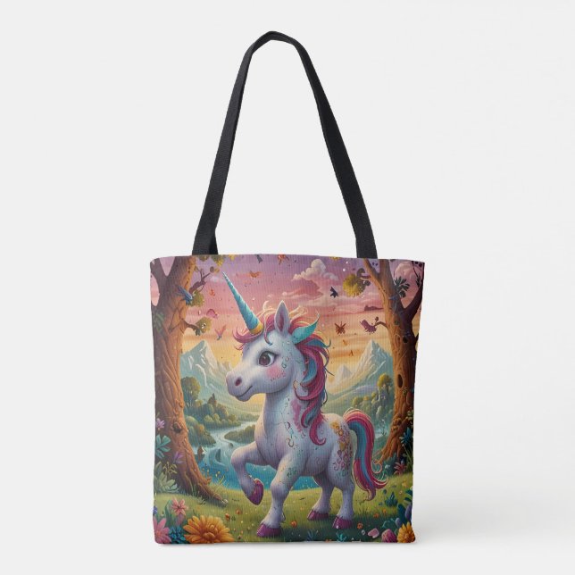 Bolsa Tote Cosmic Guardian Unicorn  (Verso)