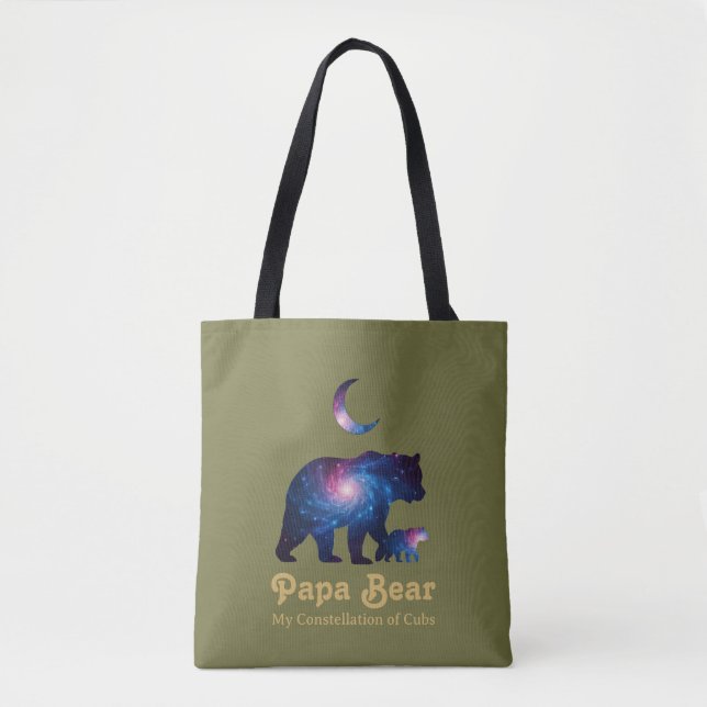 Bolsa Tote Cosmic Papa Bear & Cub (Frente)