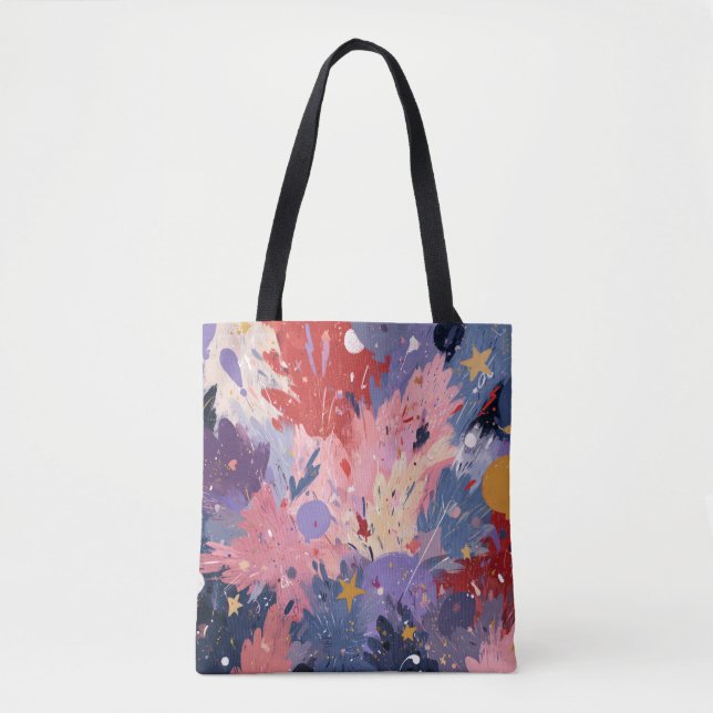 Bolsa Tote Cosmic Party Abstract Explosion (Frente)
