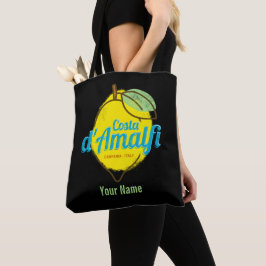 Bolsa Tote Costa d'Amalfi Lemon Itália Vintage Amalfi Costa