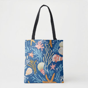 Bolsa Tote Costeiro Russo - Capas de foca, Starfish, Recife (
