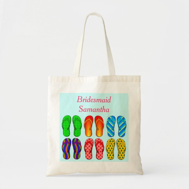 Bolsa Tote Costume da dama de honra do casamento do teste (Frente)