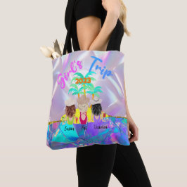 Bolsa Tote costume personalizado de praia de viagem de menina