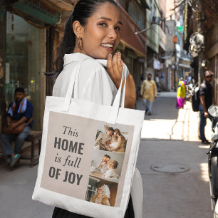 Bolsa Tote Cota da Família de Casais Modernos