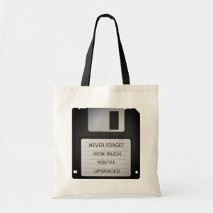 Bolsa Tote Cota de Atualização de Disquete Motivacional