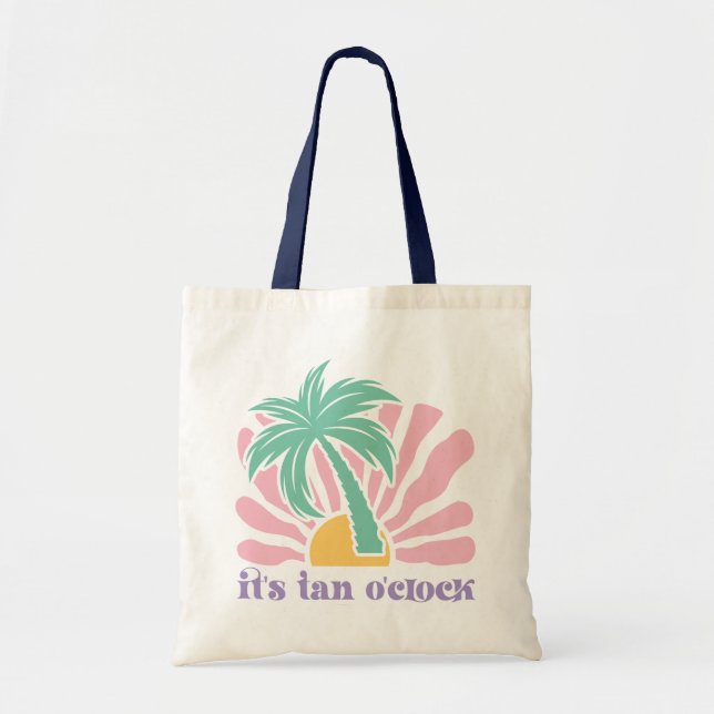 Bolsa Tote Cota de Boho Retro Summer (Frente)