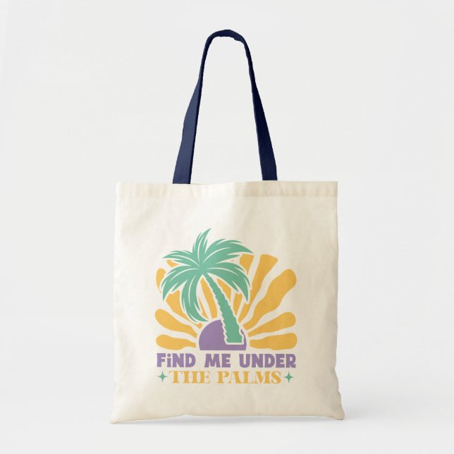 Bolsa Tote Cota de Boho Retro Summer (Frente)