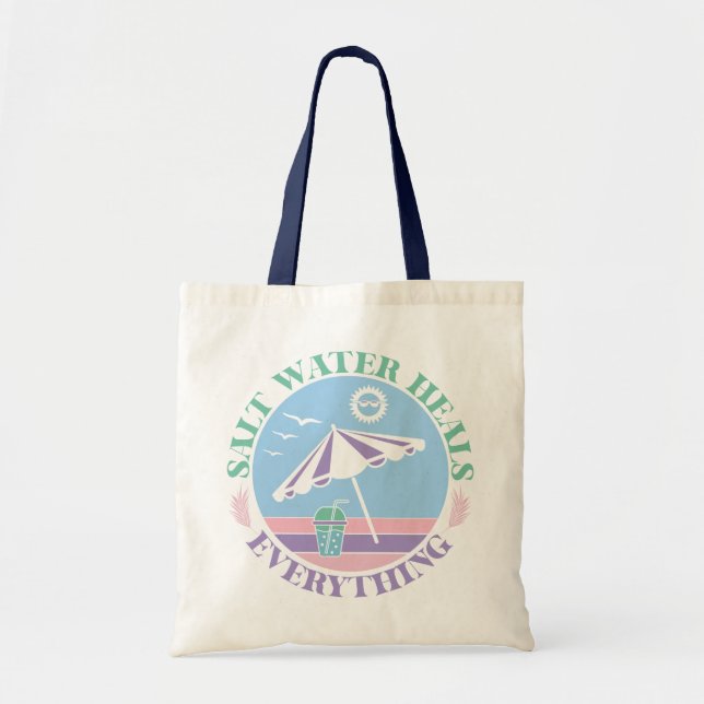 Bolsa Tote Cota de Boho Retro Summer (Frente)