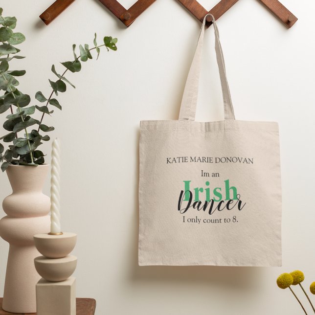 Bolsa Tote Cota de dança Irlandesa Personalizada (Criador carregado)