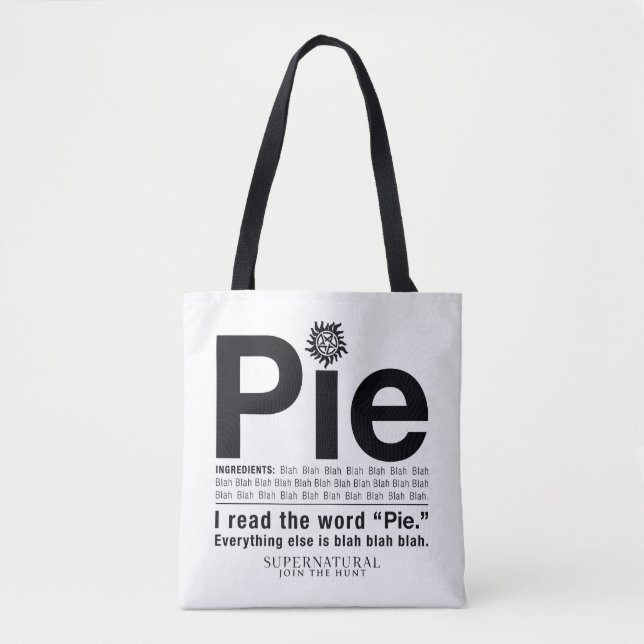 Bolsa Tote Cota "Pie" sobrenatural (Frente)