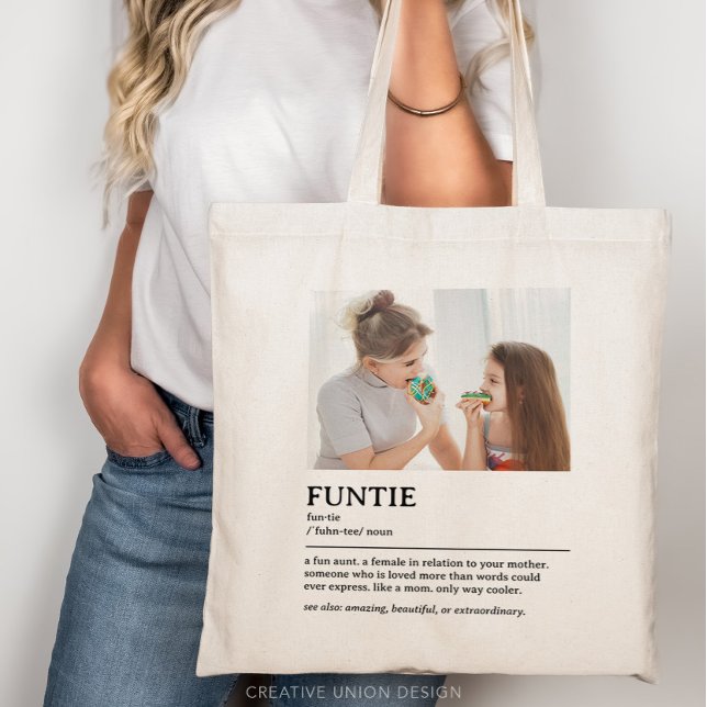 Bolsa Tote Cotação de Definição de Funções Personalizadas (gift for aunt)