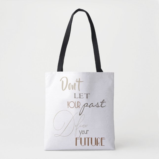 Bolsa Tote Cotação Inspirativa - Defina o seu futuro (Frente)