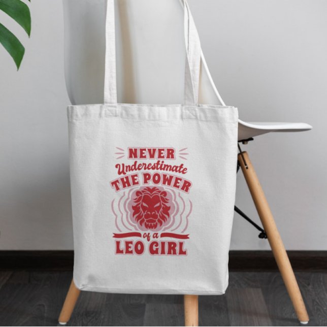 Bolsa Tote Cotação Leo Girl (Criador carregado)