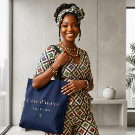 Bolsa Tote Côte d'Ivoire Abidjan Luxo Elegante | Minimalista 