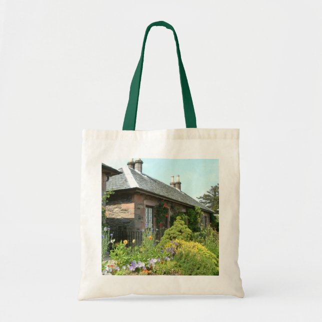 Bolsa Tote Cottage Inglês II com Jardim Florido Fotografia (Frente)