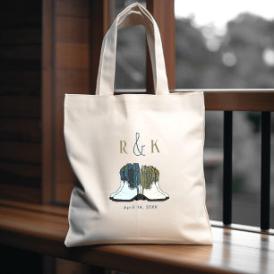Bolsa Tote Country Western Wedding Boots