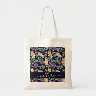 Bolsa Tote Country Wildflowers Floral Watercolor Monogram