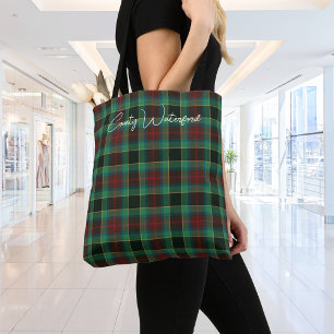 Bolsa Tote County Waterford Tartan Personalizável