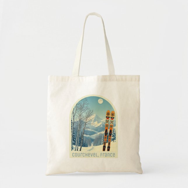 Bolsa Tote Courchevel les trois Vallées souvenir (Frente)