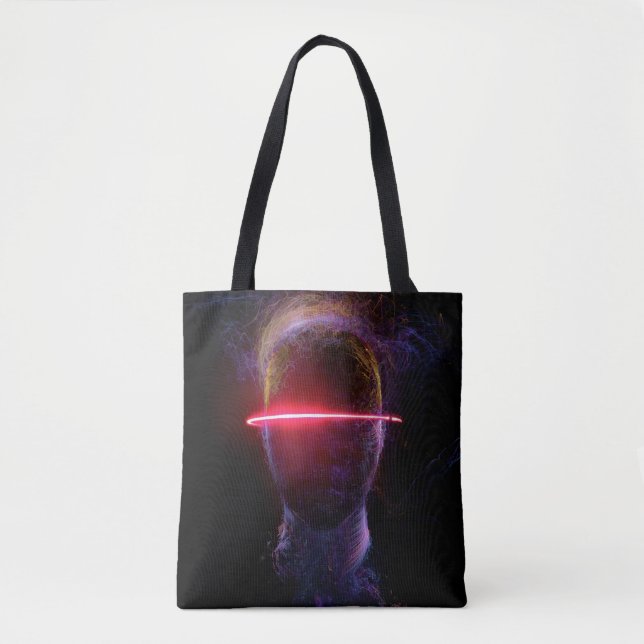 Bolsa Tote Cover black kaleidoscope abstract (Frente)