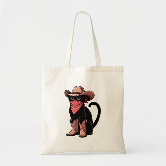 Bolsa Tote Cowboy Cat (Frente)